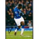 Signed photo of Romelu Lukaku the Everton Footballer. 
